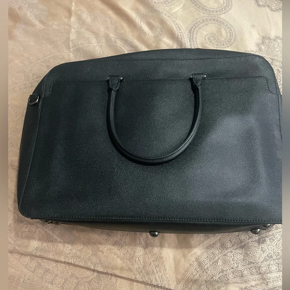 Valentino Garavani Men's Leather Black Brief Case